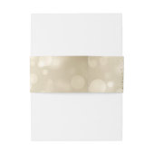 Elegant Bokeh,Confetti Wine Glasses Uitnodigingen Wikkel (Achterkant Voorbeeld)