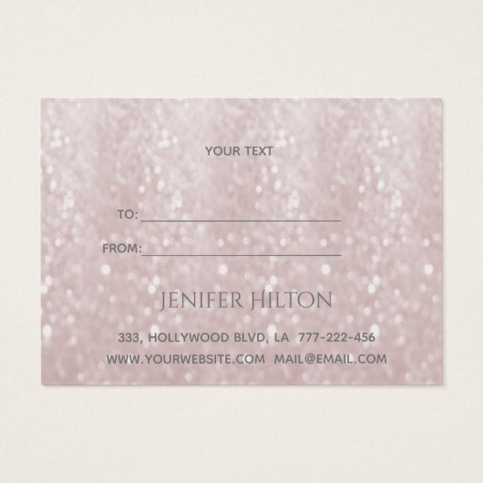 Élégant bokeh de luxe moderne (Dos)