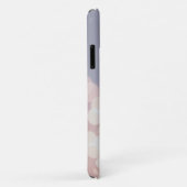 Elegant Bokeh Glitter Paars Roze Monogram Naam Case-Mate iPhone Case (Achterkant/rechts)