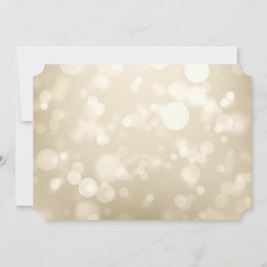 Elégant Bokeh Vins Faire-part de mariage (Dos)