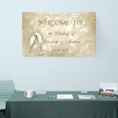 Elegant Bokeh Wine Glasses, Diamond Wedding Banner (Beurs)