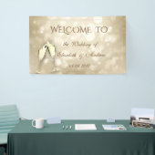 Elegant Bokeh Wine Glasses Wedding Banner (Beurs)