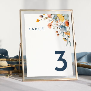 Elegant Bold Bloemen Bruiloft Kaart