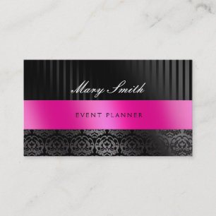 Elegant Bold Damask Visitekaartje 2 Sided