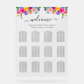 Élégant Bold Floral Coloré Assise Aquarelle (Recto)