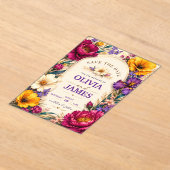Elegant Bold Floral Wedding Invitation (Poser)
