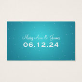 Élégant bon de boisson Hiver Cerf Étincelant Turqu (Dos)