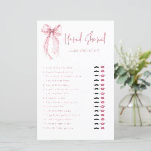 Elegant boog hij zei dat ze zei Vrijgezellenfeest (Staand voorkant)