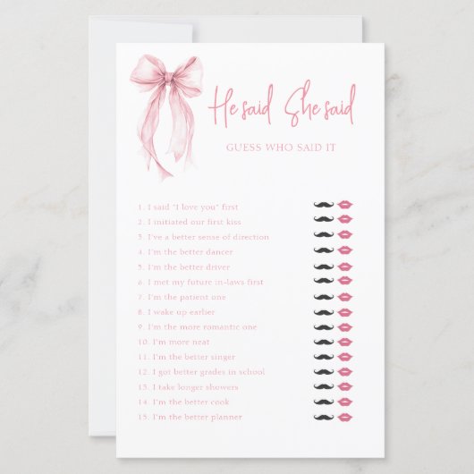 Elegant boog hij zei dat ze zei Vrijgezellenfeest (Voorkant)