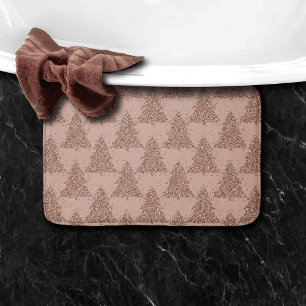 Elegant boompatroon Glam Roos Gold Christmas Badmat