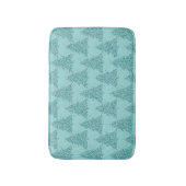 Elegant boompatroon | Luxe Aqua Mint Kerstmis Badmat (Voorkant Verticaal)