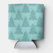 Elegant boompatroon | Luxe Aqua Mint Kerstmis Blikjeskoeler (Voorkant)