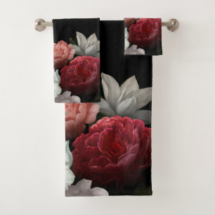 Élégant bordeaux floral