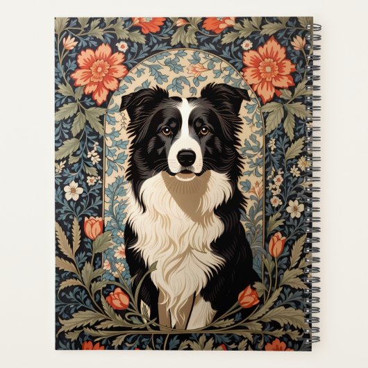 Elégant Bordure Collie William Morris Inspiré (Dos)