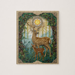 Elegant Bos Hert - Papier Quilling Legpuzzel