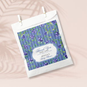 Elegant bosbessen bessenzoet Baby shower Bedankzakje