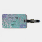 Elegant Boston Terrier Bagagelabel (Achterkant horizontaal)