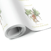 Elegant Botanical Bird Cadeaupapier (Rol Hoek)
