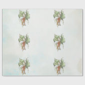 Elegant Botanical Bird Cadeaupapier (Vlak)