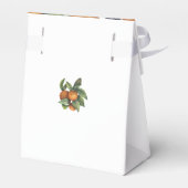 Elegant Botanical Citrus Greenery Wedding Bedankdoosjes (Achterkant)