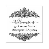 Elegant  Botanical Custom Return-adres Zelfinktende Stempel (Design)