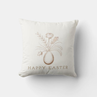Elegant Botanical Easter Decorative Throw Pillow Kussen