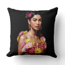 Elegant Botanical Female Oil Painting Aesthetic