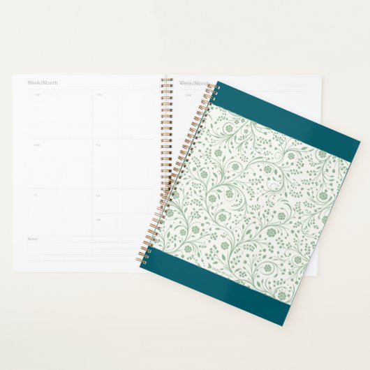 Elegant Botanical Floral Pattern – Minimal Nature Planner (Display)