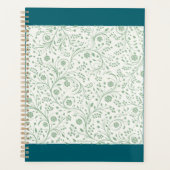 Elegant Botanical Floral Pattern – Minimal Nature Planner (Voorkant)