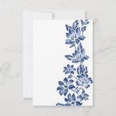 Elegant Botanical Floral Wedding Save The Date (Achterkant)