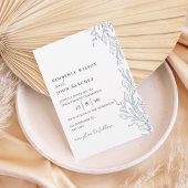 Elegant Botanical Frame Wedding Invitation