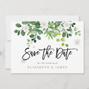 Elegant Botanical Garden Wedding Save The Date
