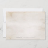 Elegant botanical greenery rustige bruiloft kaart (Achterkant)