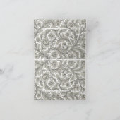 Elegant Botanical Lace Bedankkaart (Binnen)