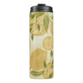 Elegant Botanical Lemon Greenery Thermosbeker (Voorkant)