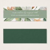 Elegant Botanical Lily Floral Wedding Site RSVP (Devant & derrière)
