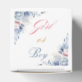 Elegant Botanical Moon Geslacht onthullen baby sho Bedankdoosjes (Bovenkant)