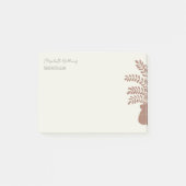 Elegant Botanical Personalized Post-It Notes (Voorkant)