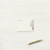 Elegant Botanical Personalized Post-It Notes (Op bureau)