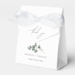 Elegant Botanical Weddenschap Bedankt Bedankdoosjes