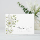 Elegant Botanical Weddenschap Hartelijk dank Bedankkaart (Staand voorkant)