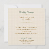 Elegant Botanical Wedding Invitation (Dos)