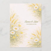 Elegant Botanical Wedding Menu (Dos)