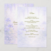 Elegant Botanical Wedding Menu (Devant / Derrière)