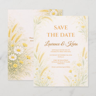 Elegant Botanical Wedding Save the date