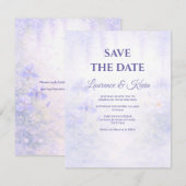 Elegant Botanical Wedding Save the date (Devant / Derrière)