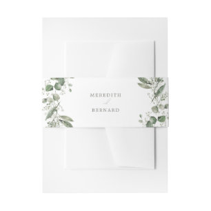 Elegant Botanical Wedding Uitnodigingen Wikkel