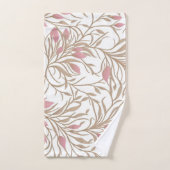 Élégant Botanique Floral Neutre (Serviette à main)