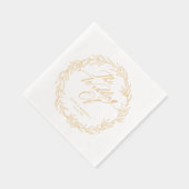 Élégant Botanique Moderne Noms de script Mariage D (Droite)