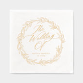 Élégant Botanique Moderne Noms de script Mariage D (Recto)